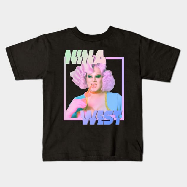 NINA WEST Kids T-Shirt by shantaysashay